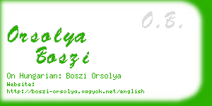 orsolya boszi business card